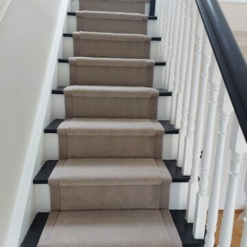 Windsor Velvet Taupe Stairs