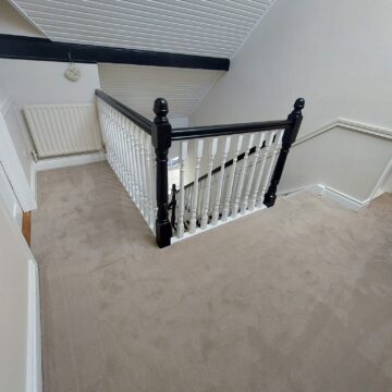 Windsor Velvet Taupe Stairs